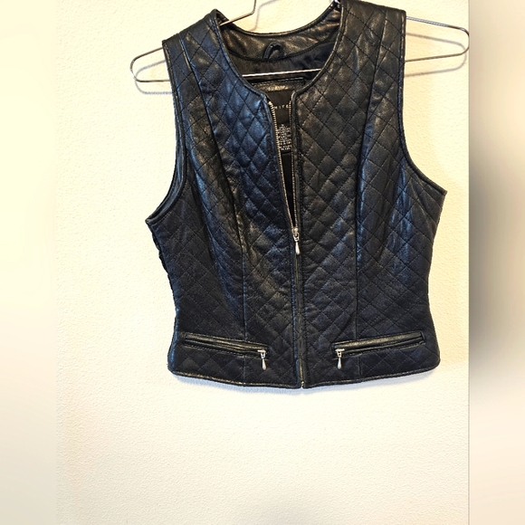 The Limited Jackets & Blazers - Limited Black Quilted Leather Jacket